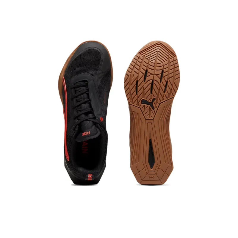 PUMA Fuse 3.0 Anti Slip Wear Resistant Low Top Training Shoes Men's Black-3