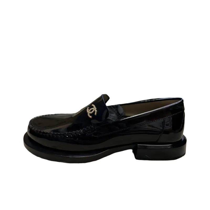 CHANEL Casual Loafers Shoes Women's Black-0
