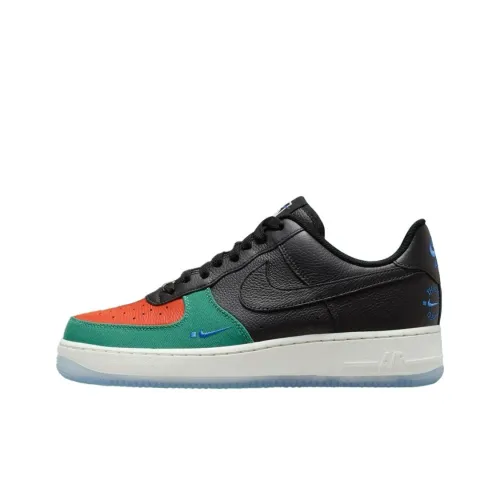 Nike Air Force 1 Skateboard Shoes Unisex Low-Top Black/Red/White