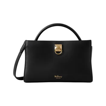 Mulberry Calfskin Shoulder Bag, Crossbody Bag, Handbag Mini Women's Black