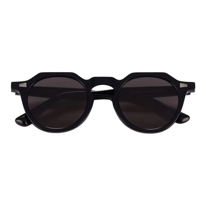PUBLIC BEACON Acetate Oval Sunglasses Unisex Black-3