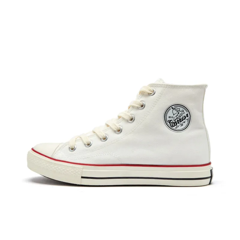 Warrior Anti Slip Wear Resistant High Top Canvas Shoes Unisex-0