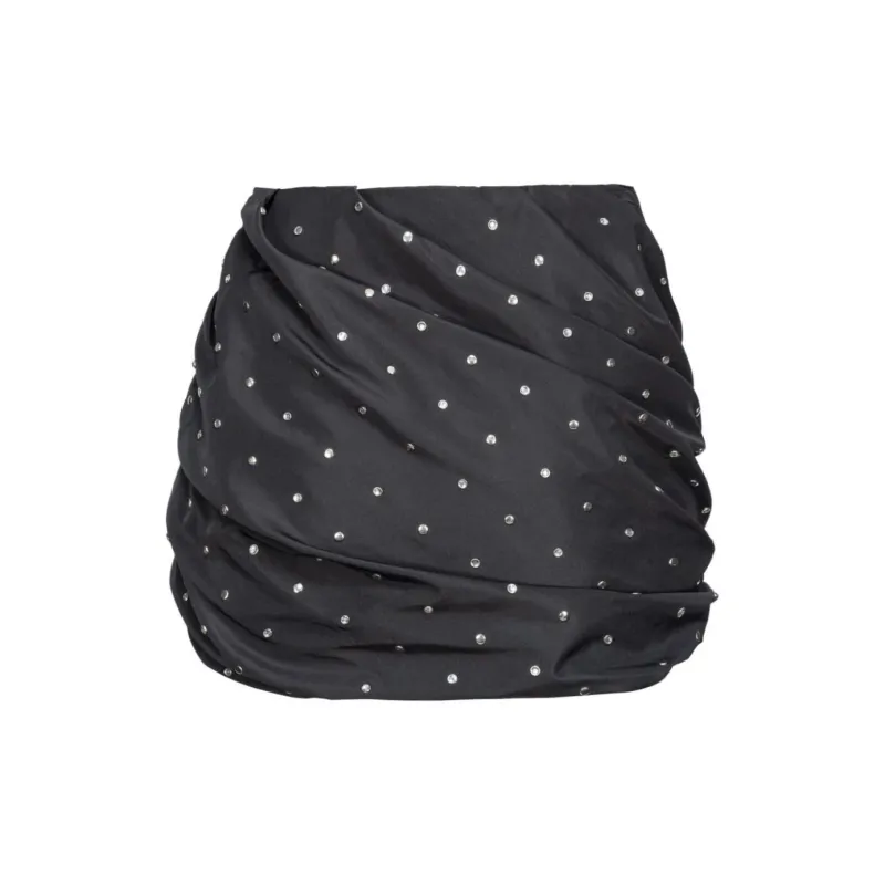 PINKO Embellished Drapped Skirt-1