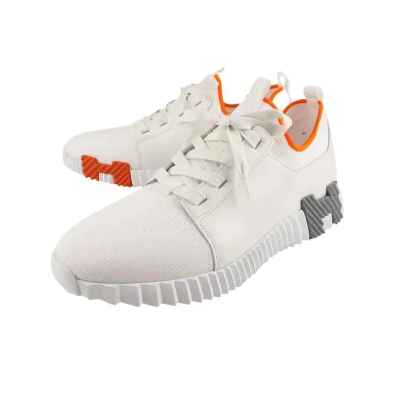 HERMES Depart Low-Top Casual Shoes Men's White-2