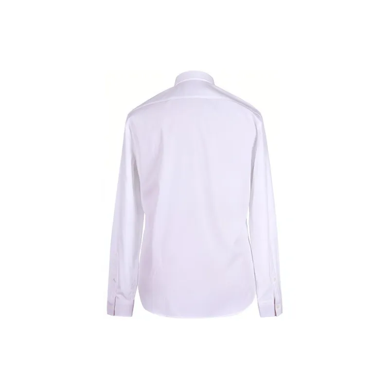 Burberry Men Point Collar Vintage Classic Shirt White-1