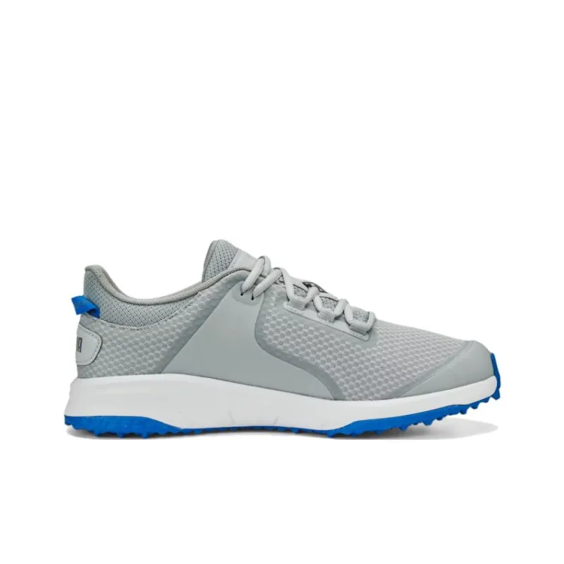 PUMA Breathable And Resilient Low Top Golf Shoes Men's Silver Gray-1