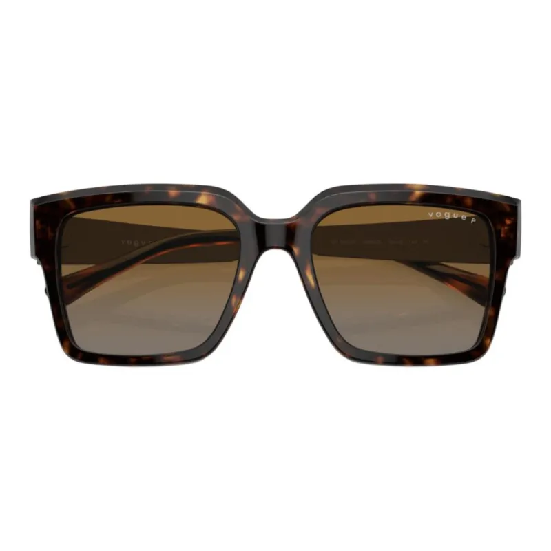 VOGUE Metal Acetate Square Sunglasses Women's Tortoiseshell-4