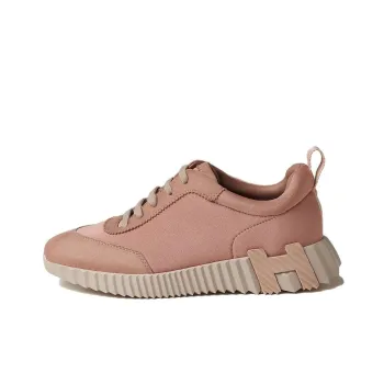 HERMES Bouncing Low Top Casual Shoes Women's Rose