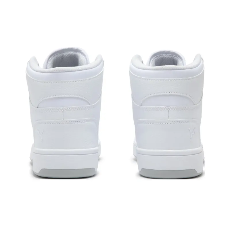 PUMA Rebound Layup Non slip Lightweight Mid Top Skateboard Shoes Unisex White-3