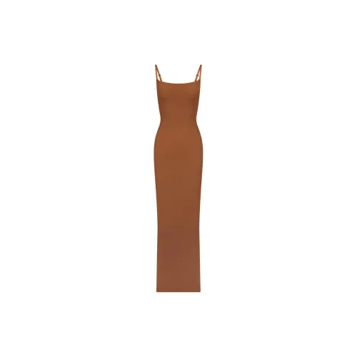 Skims Slip Dresses Women's Bronze