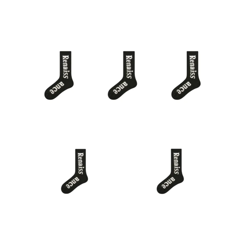 Vine Color Mid Calf Socks Women's 5 Pack-14