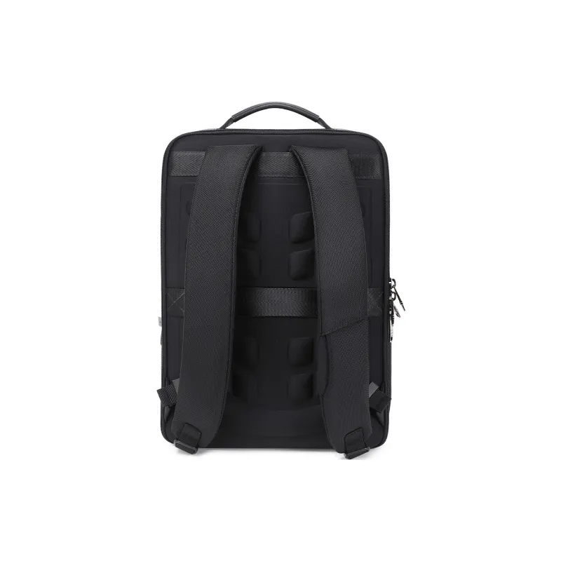 QRST Polyester Backpack Laptop Bag Backpack Regular Men's Black-2