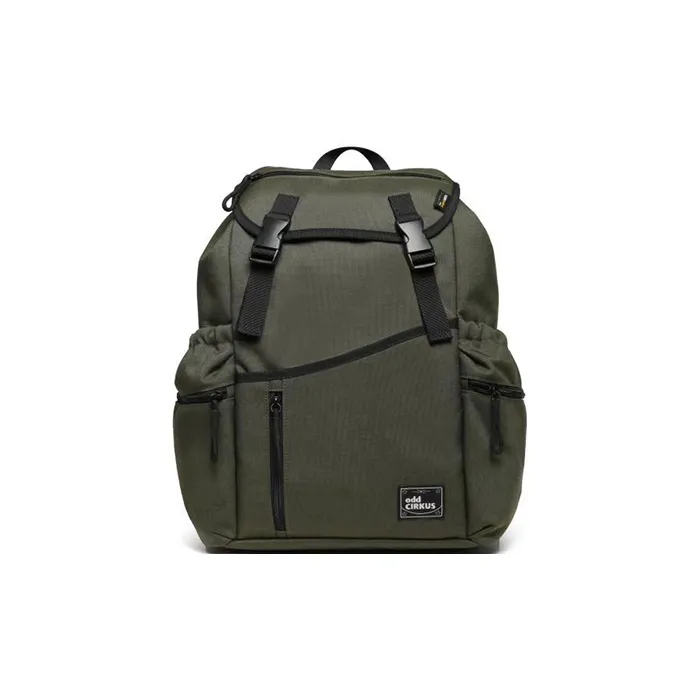 OddCIRKUS Polyamide Backpack Regular Unisex Black/Army Green/Dark Khaki-0