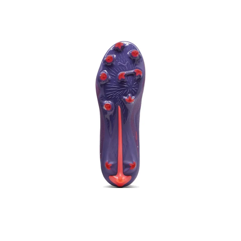 PUMA Ultra 5 Anti Slip Wear Resistant Soccer Shoes Women's Purple Orange-4