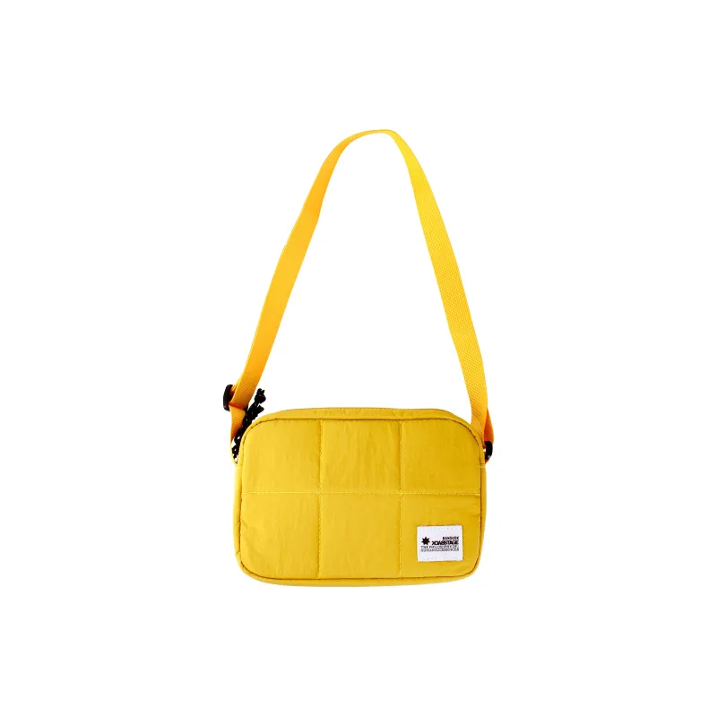 BACKSTAGE Polyamide Shoulder Bag Regular Unisex Black/Green/Yellow-4