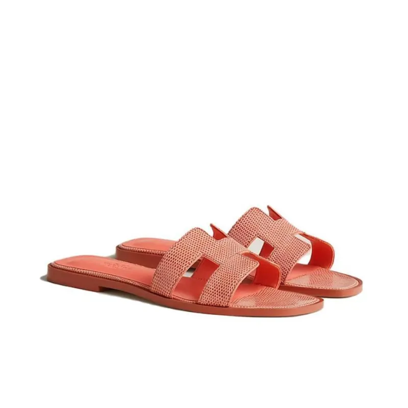 HERMES Oran Slip Resistant Slide Slippers Women's Red-3