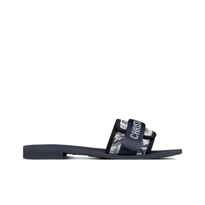 DIOR DIORevolution Slide Slippers Women's Dark Blue-1