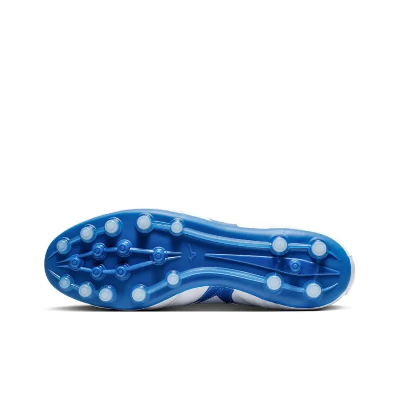 Mizuno MORELIA 2 AG Rubber Short Studs Artificial Ground Wear-Resistant Soccer Shoes Men's White Blue-4