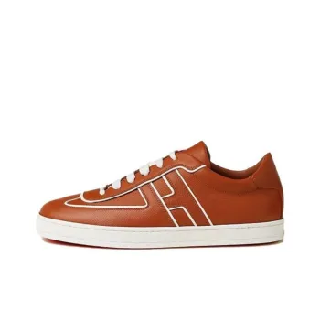 HERMES Boomerang Low Top Skateboard Shoes Men's Red