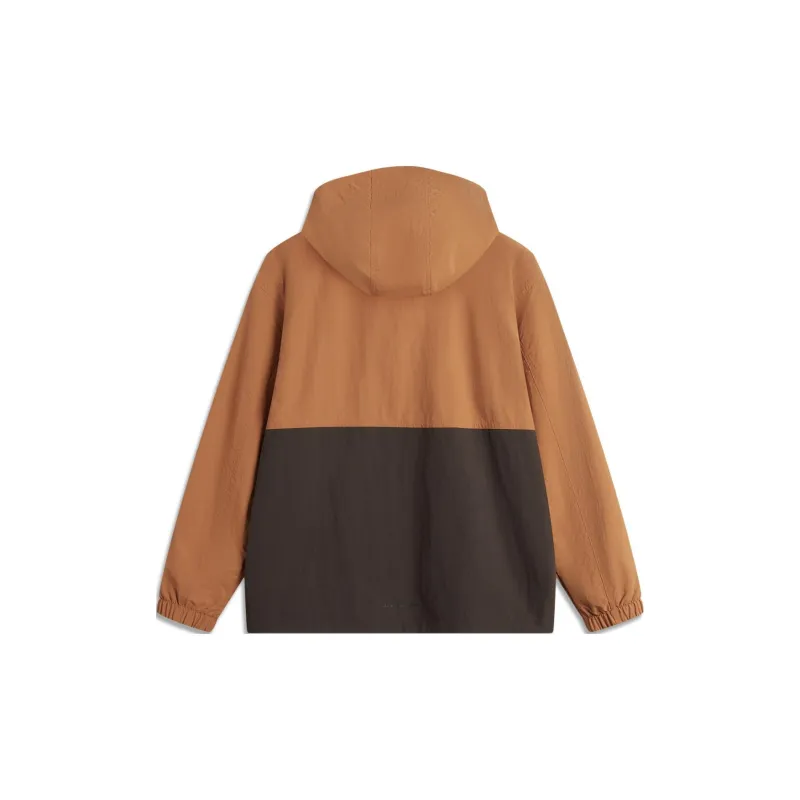 LiNing Lotus Leaf Jackets Coats Unisex Amber Brown-1