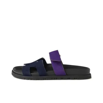 HERMES Chypre Slip Resistant Slide Slippers Men's Blue