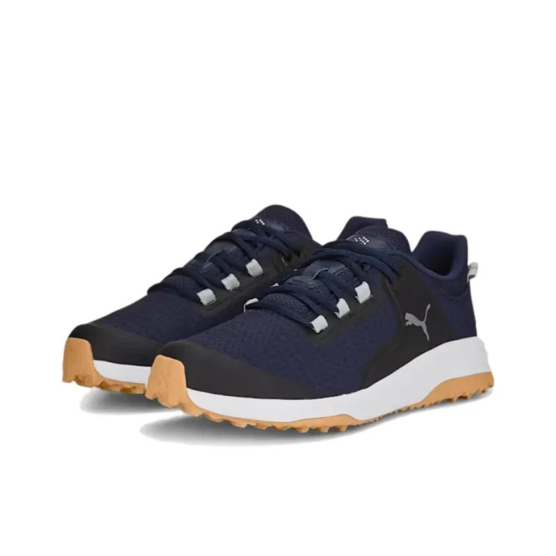 PUMA Anti Slip Wear Resistant Low Top Golf Shoes Men's Marine Blue-2