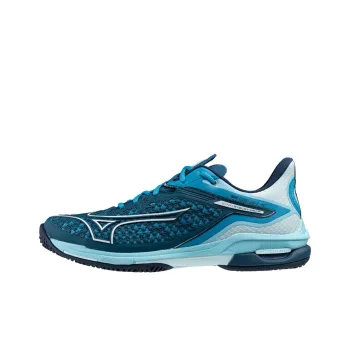 Mizuno Cushioned Anti-Slip Wear-Resistant Moisture-Wicking Low-Top Tennis Shoes Men's Blue