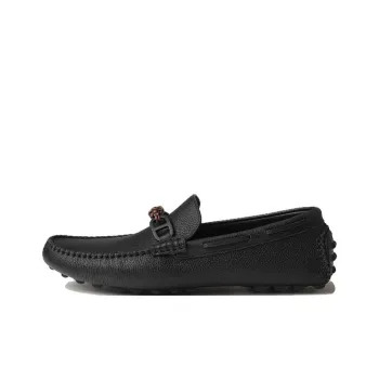 HERMES Alessandro Loafers Men's Black