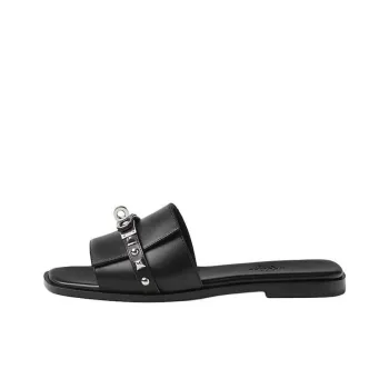 HERMES Giulia Slide Slippers Women's Black