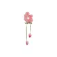 Pink Tulip Pendant Hair Tie