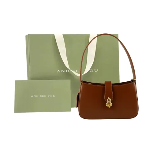 ANDSEEYOU Cow Leather Shoulder Bag, Handbag Women's Black/Coffee