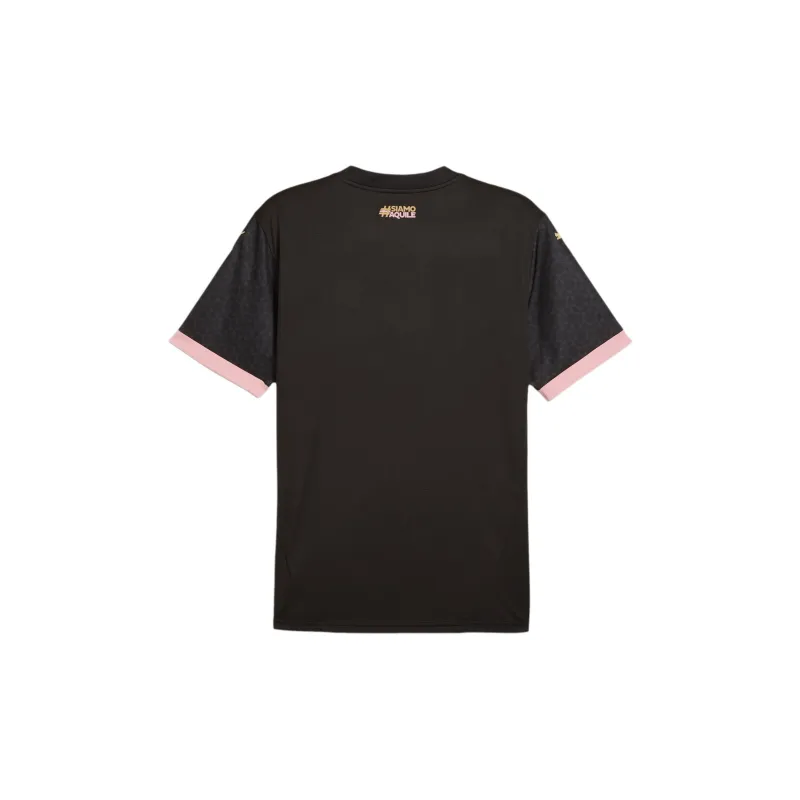 PUMA SS24 Soccer Jersey Men's Pink Black Gold-1