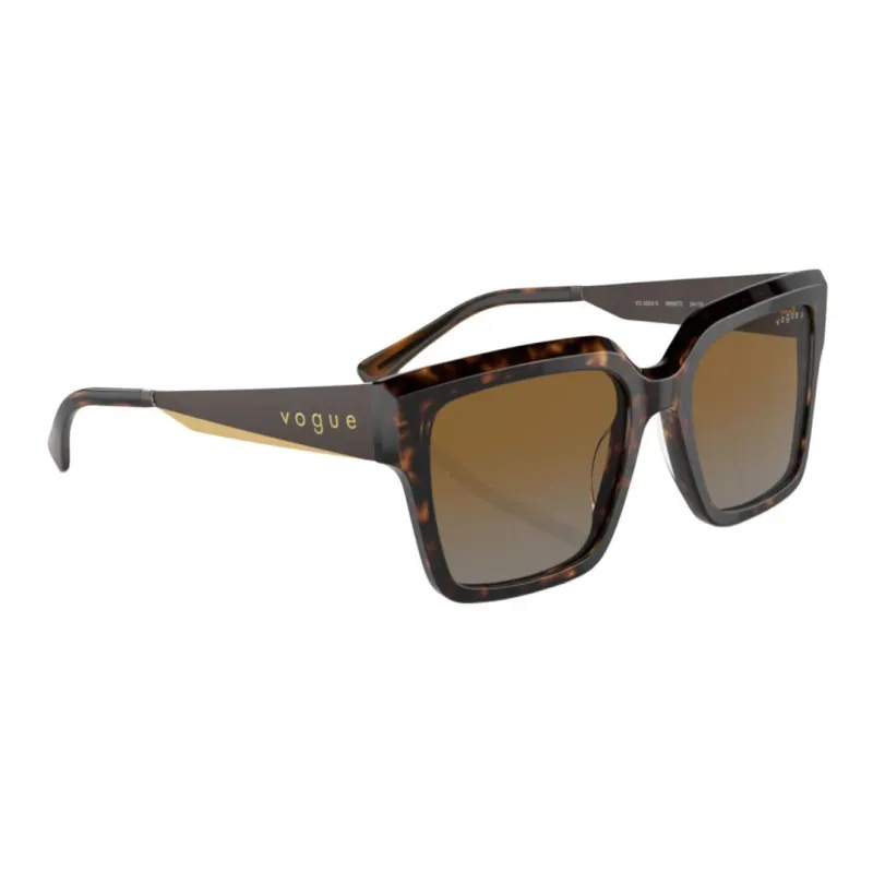 VOGUE Metal Acetate Square Sunglasses Women's Tortoiseshell-3