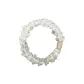 Multicolor Polka Dot Plush Hair Tie-White-5 Pack