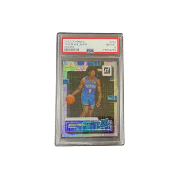 PANINI Durex RC Jalen Williams Thunder Rising Stars Mojo Fold PSAGrading 8 Card Condition Passed Graded Cards 1 Pc