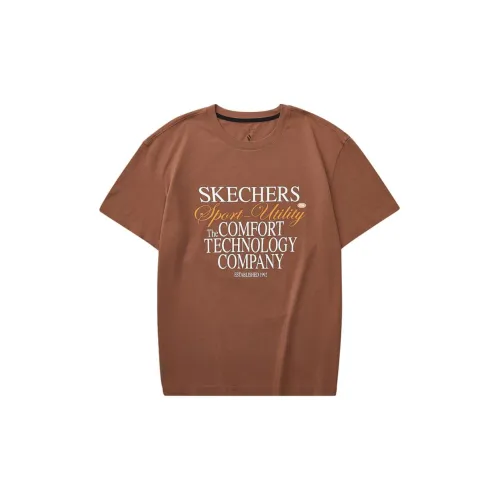 Skechers Sport T-Shirts Unisex Protea Jade Brown/046K