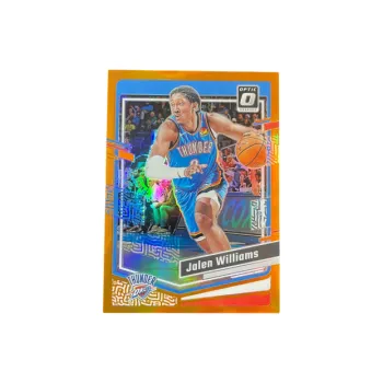 PANINI 2023 24 Optic Thunder Jalen Williams Orange Fold Refractive Player Card Product Access Sports Cards 1 Pc