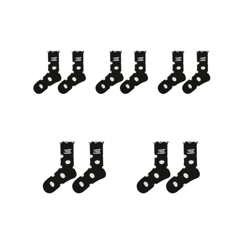 Vine Color Mid Calf Socks Women's 5 Pack-23