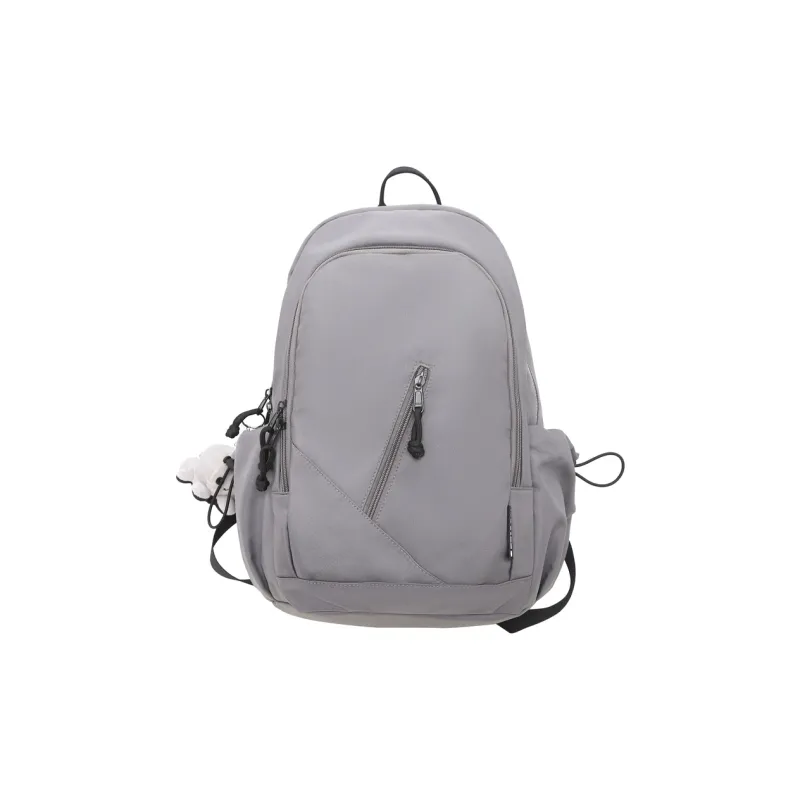 Cwatcun Nylon Backpack Regular Unisex Brown/White/Black/Gray-15