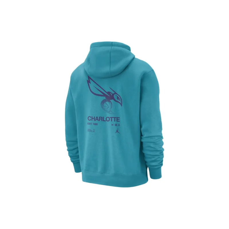 JORDAN Charlotte Hornets Club Courtside Men's Nike Nba Pullover Hoodie-1