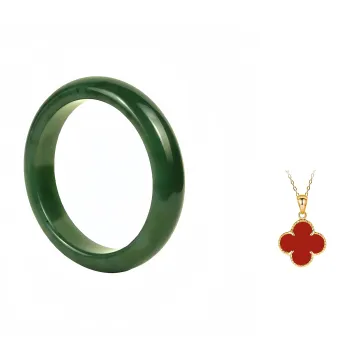 Green Craftsman Bangles Jasper Women's
