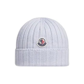 Moncler Logo Patch Knitted Beanie