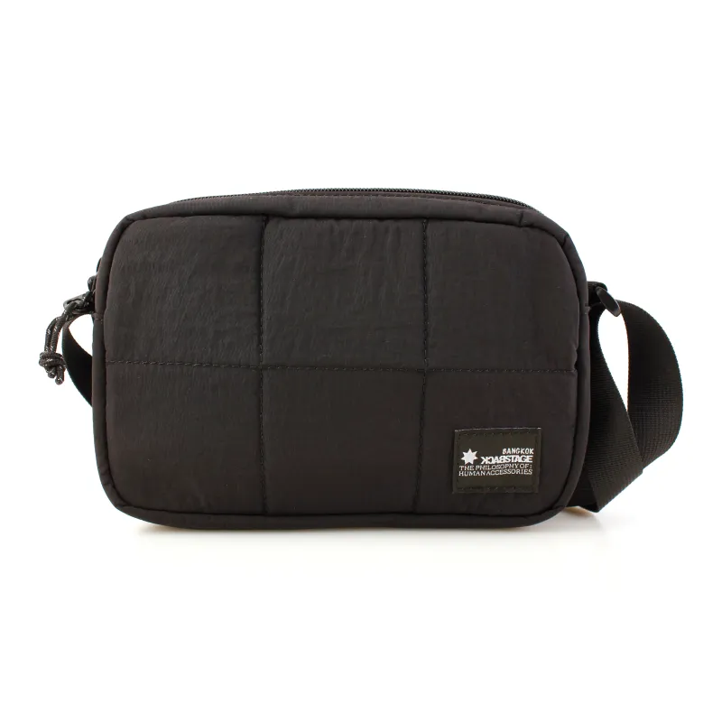 BACKSTAGE Polyamide Shoulder Bag Regular Unisex Black/Green/Yellow-8