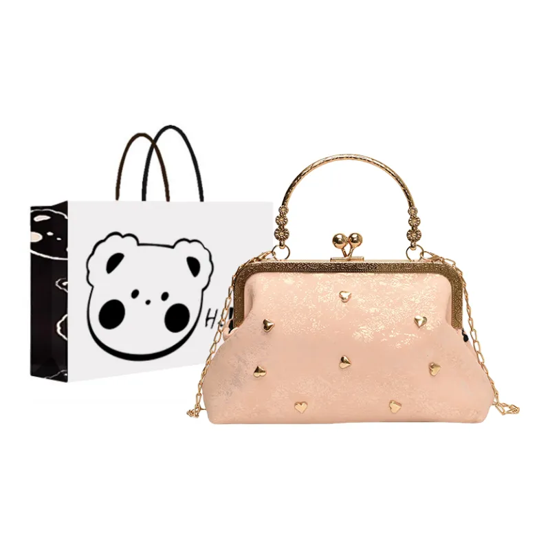 NX DOUGHNUT PU Crossbody Bag, One Shoulder Handbag Women's White/Black/Pink-13