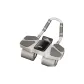 [Four-Wheel Four-Knee Push-Up]Gray-Automatic Rebound/Efficient Abdominal Exercise/Includes Knee Pads
