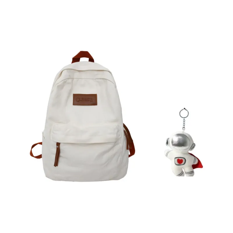 BRABOSTON Canvas Backpack Regular Unisex Black/White/Brown/Green-11