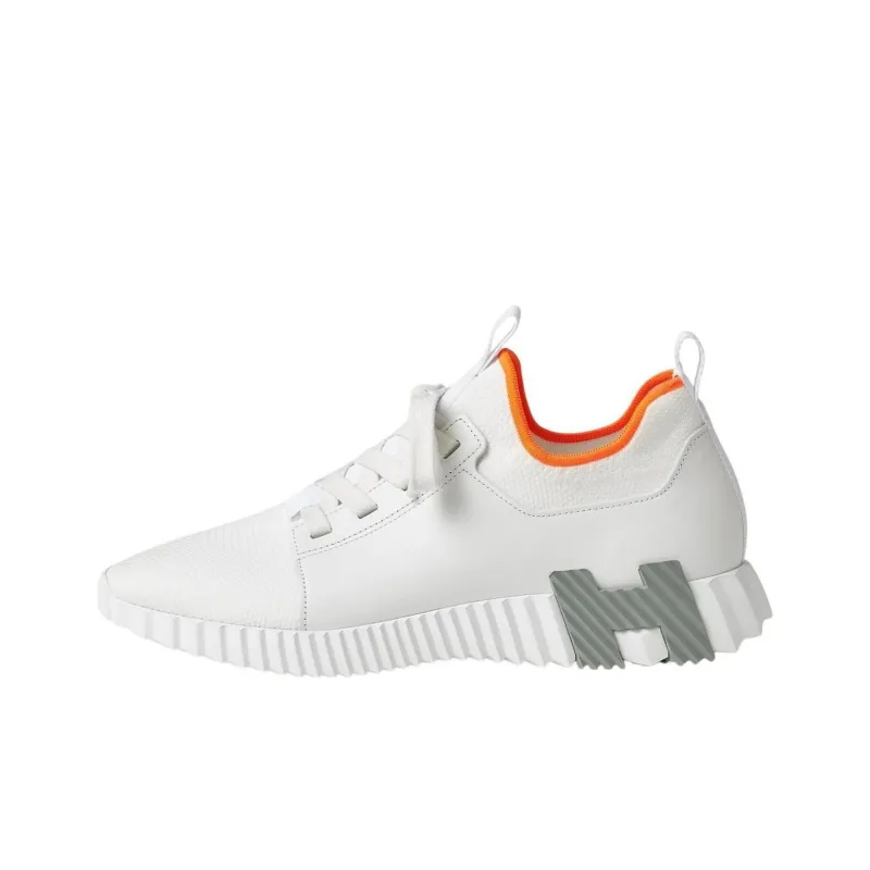 HERMES Depart Low-Top Casual Shoes Men's White-0