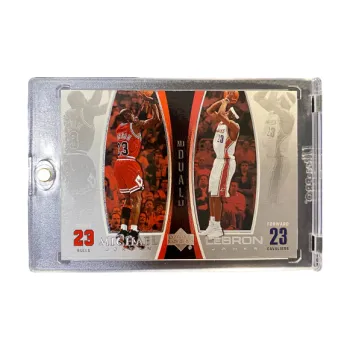 UPPER DECK LeBron James/Michael Jordan, Player Card, Dual Size 23 Special Card Pass Sports Cards 1 Pc