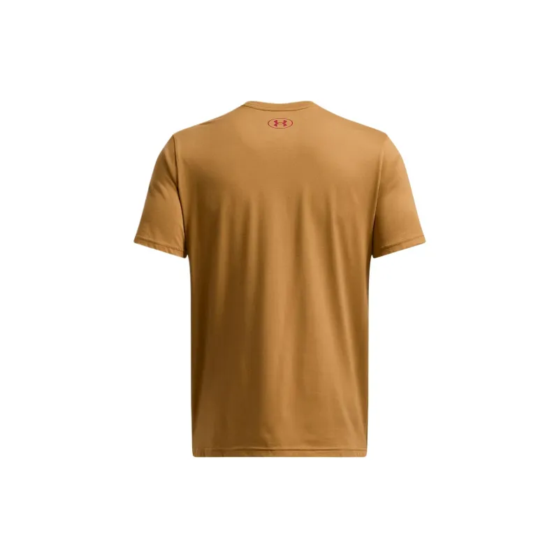 Under Armour Collegiate T Shirt Men's Ochre Yellow-1