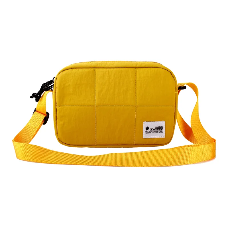 BACKSTAGE Polyamide Shoulder Bag Regular Unisex Black/Green/Yellow-1